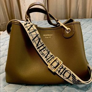 Emporia Armani large tote with crossbody strap
